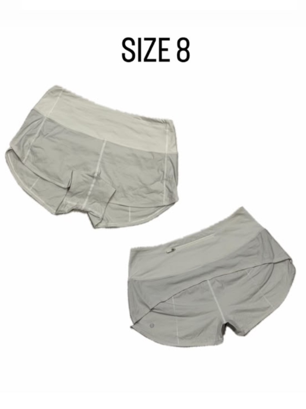 Lululemon Speed Up Low-Rise Lined Running Shorts Size 8 White
